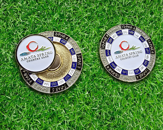 Golf ball marker มาร์คเกอร์ลูกกอล์ฟสั่งทำสำหรับสนามกอล์ฟ