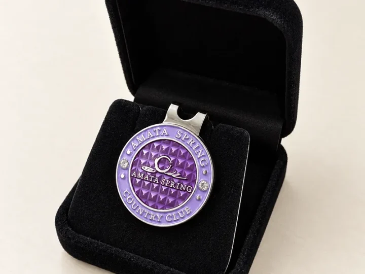 ตัวอย่างรับผลิต Golf Ball Marker และ Golf Hat Clip สั่งทำโลโก้สั่งทำโลโก้